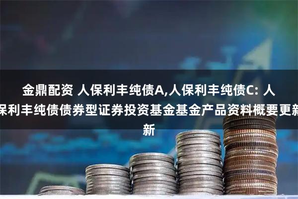 金鼎配资 人保利丰纯债A,人保利丰纯债C: 人保利丰纯债债券型证券投资基金基金产品资料概要更新